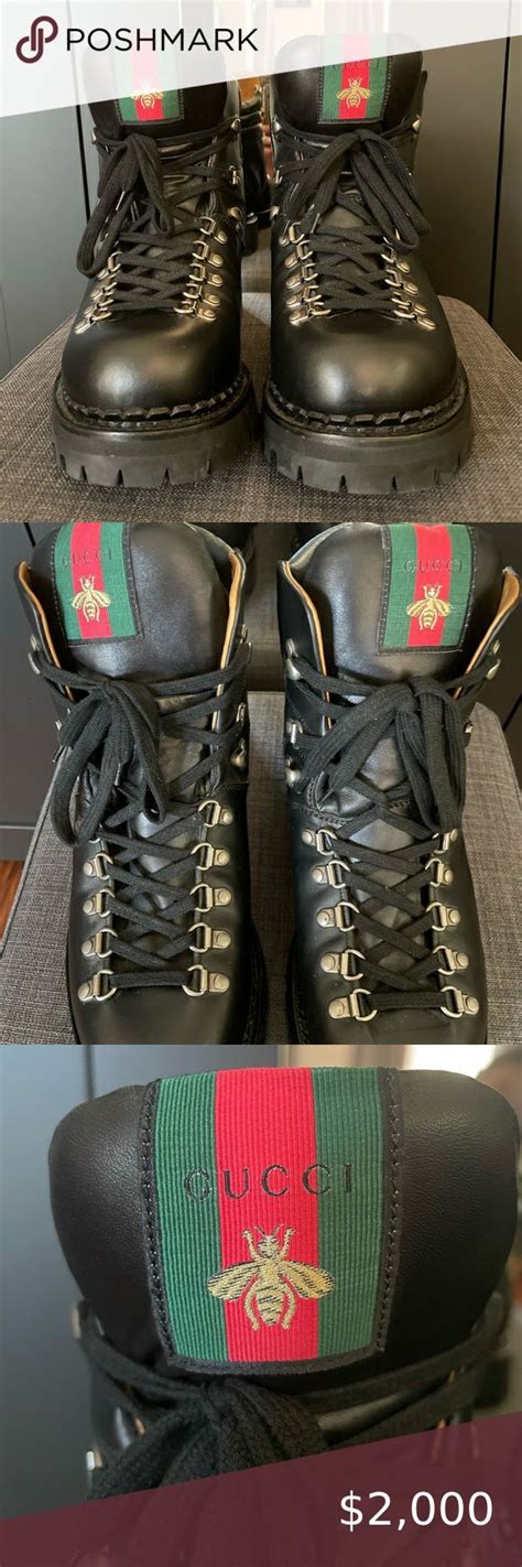 gucci open toe combat boots